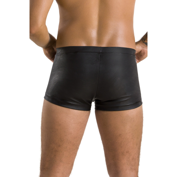 PASSION 050 Short / Pant Lederoptik mit Druckknöpfen