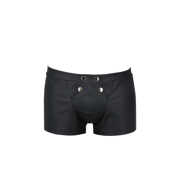 PASSION 050 Short / Pant Lederoptik mit Druckknöpfen