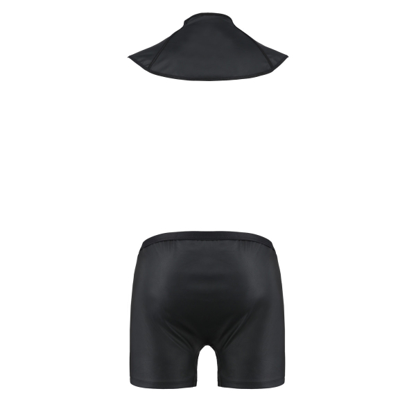 PASSION 051 Set Short / Pant und Kragen S-XXXL schwarz PM10032