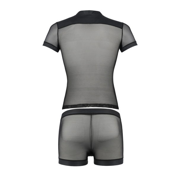 PASSION 052 Set Short / Pant und Shirt S-XXXL schwarz PM10019