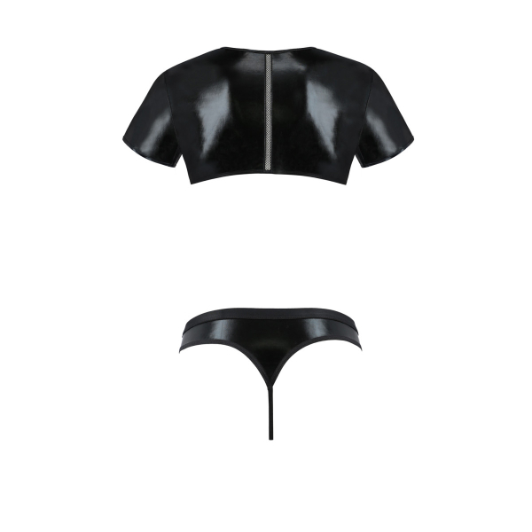PASSION 057 Set String und Top S-XXXL schwarz PM10021