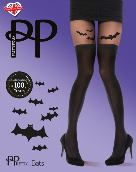 PRETTY POLLY Strumpfhose BATS OneSize Farbe schwarz - PX AWD2 LA