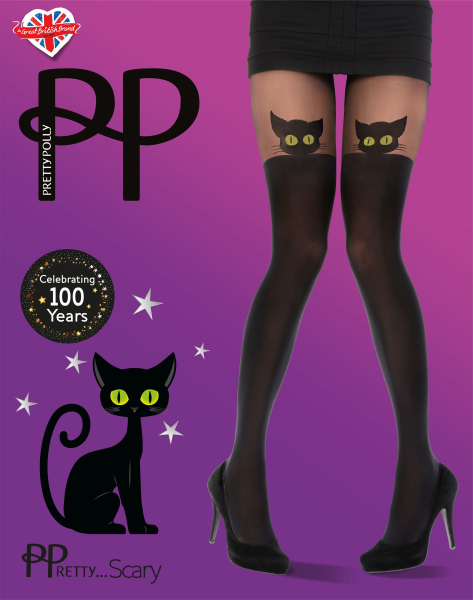 PRETTY POLLY Strumpfhose SCARY OneSize Farbe schwarz - PX AWD3 LA