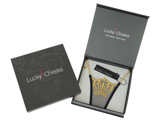 LUCKY CHEEKS Luxury String QUEEN OF LOVE Black Edition - LC152QLB