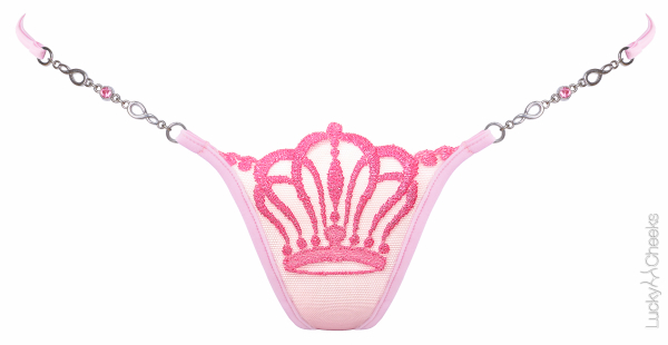 LUCKY CHEEKS Luxury String QUEEN OF LOVE Pink - LC263QLP