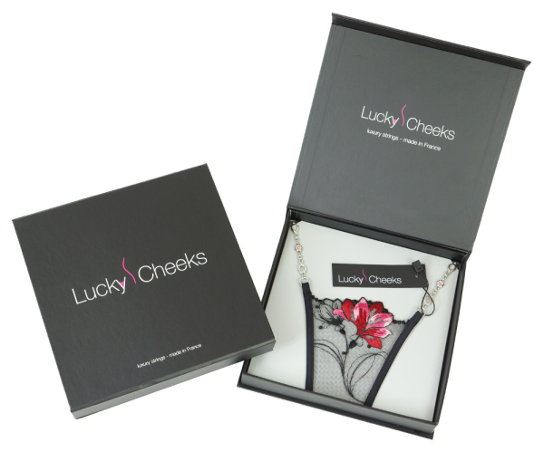 LUCKY CHEEKS Luxury String RED FLOWER - LC143RF