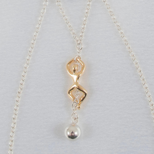 SYLVIE MONTHULE Schmuckstring ST177 "CLIMBER" Gr. M silber