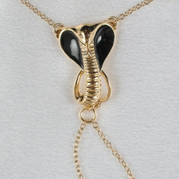 SYLVIE MONTHULE Schmuckstring ST188 "KOBRA" Gr. M gold