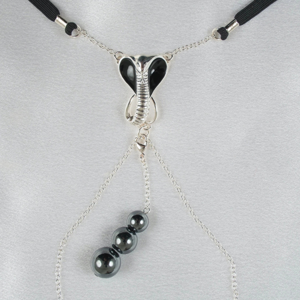 SYLVIE MONTHULE Schmuckstring ST189 "KOBRA" Gr. S silber