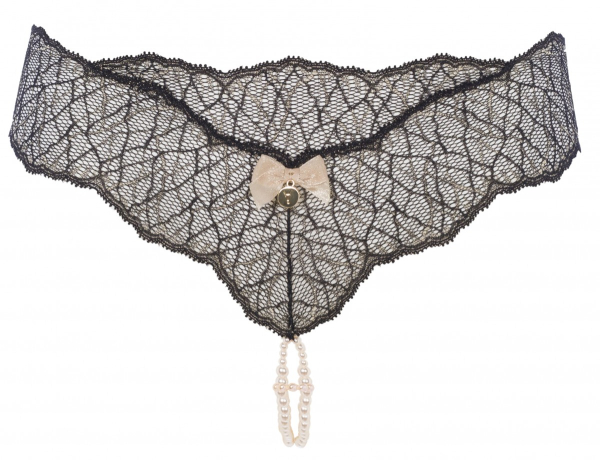 BRACLI 2042 Perlenstring SYDNEY (zweireihig) Plus (XL) schwarz