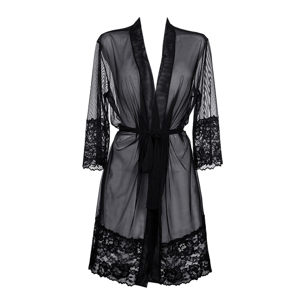 AXAMI V-8840 Peignoir / Kimono schwarz One Size