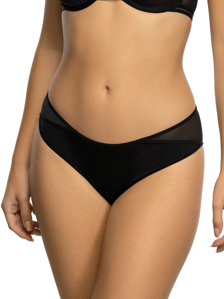 VIANIA 231000 VANESSA Brasil Slip mit Netz 36-44, schwarz 900