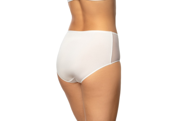 VIANIA 232100 VANESSA Taillen Slip mit Netz 38-48, weiß 100