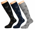 3 Paar RS. Harmony 12986 BAMBUS Kniestrümpfe HERZ 35-38, 39-42