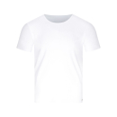 BRUNO BANANI 22042903 Unterhemd Rundhals halbarm FINE RIB schwarz / weiß