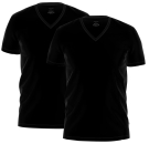 SEIDENSTICKER 51009 Unterhemd V-Ausschnitt halbarm 2er Pack M - XXL  schwarz 90