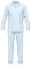 SEIDENSTICKER 61001 Schlafanzug / Pyjama lang 48-60 zen blue 681