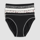 COTONELLA GD504 Tai Slip 3er Pack 38-46 gemustert